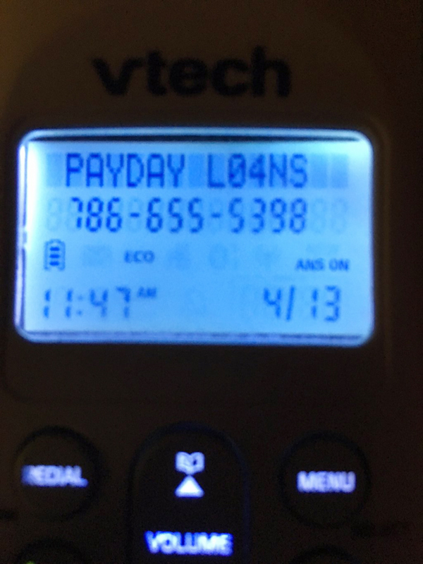 PayDay Loans caller ID
